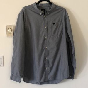 RVCA Gray Button Down